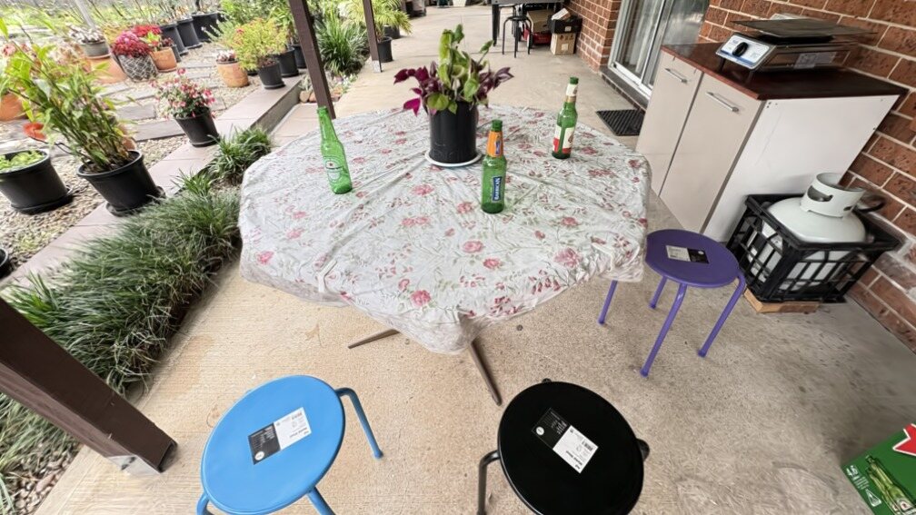 Porch: reference map rendered at the estimated pose