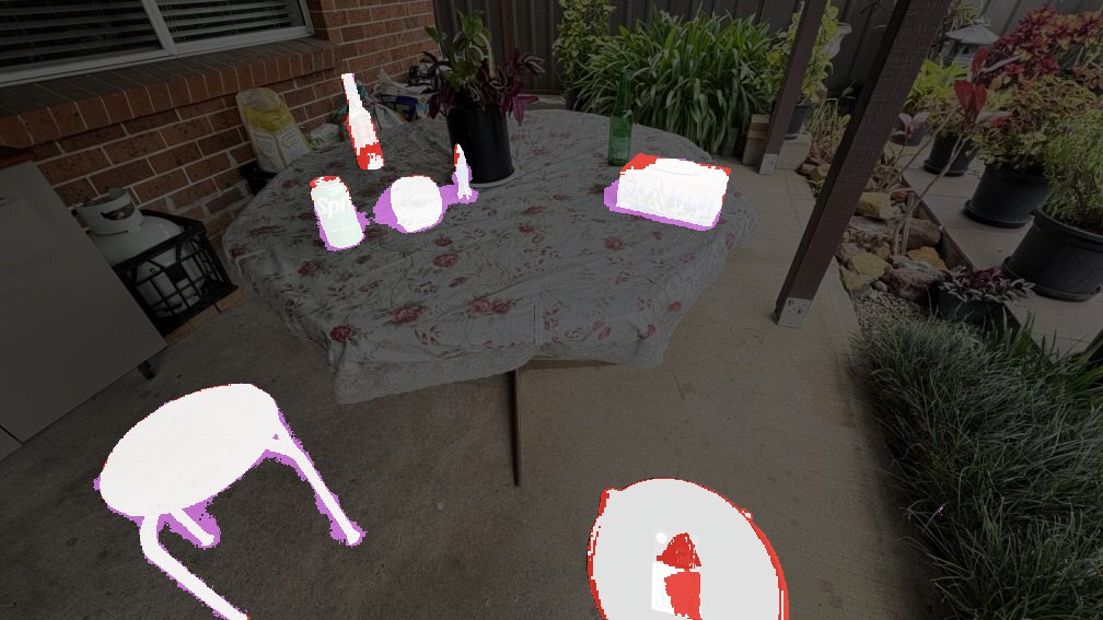 Porch: O-SCD++ change mask, IoU 0.815, F1 0.898